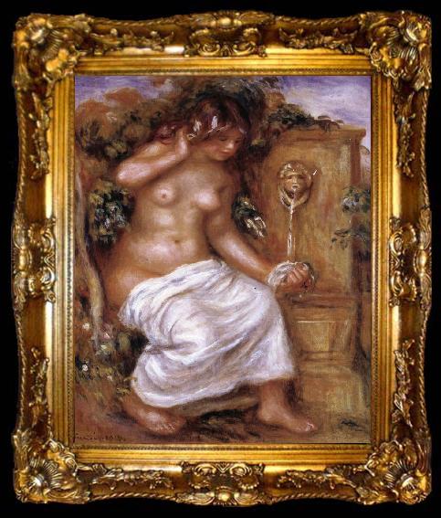 framed  Pierre Renoir The Bather at the Fountain, ta009-2